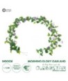 GloboStar® Artificial Garden MORNING GLORY GARLAND 21152 Τεχνητή Διακοσμητική Γυρλάντα Ορτανσίας Φ20 x Υ230cm Σετ 2 τεμαχίων